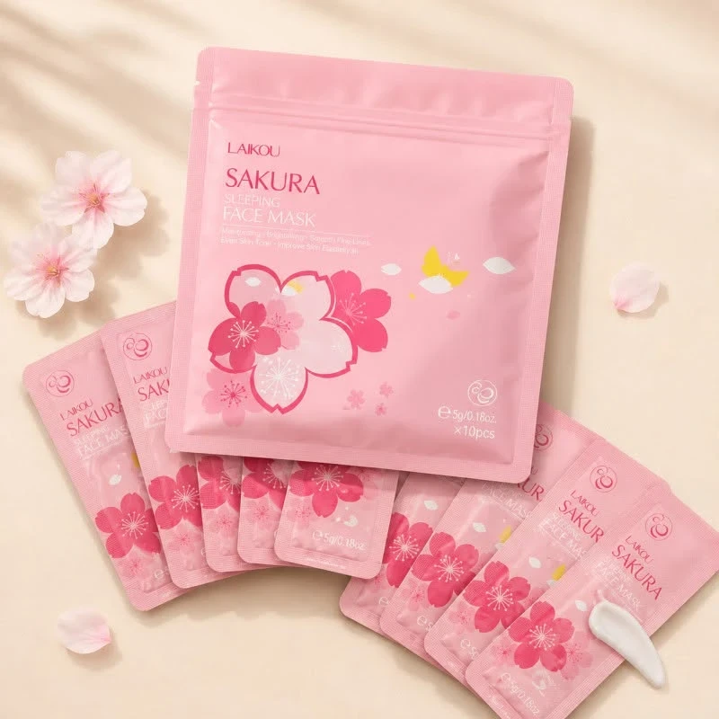 LAIKOU Sakura Sleeping Face Mask (10pcs)